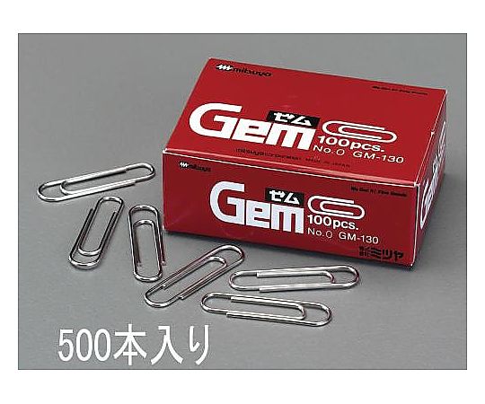エスコ [ 大 /29mm] ゼムクリップ(500本) EA762FA-32 1箱(ご注文単位1箱)【直送品】