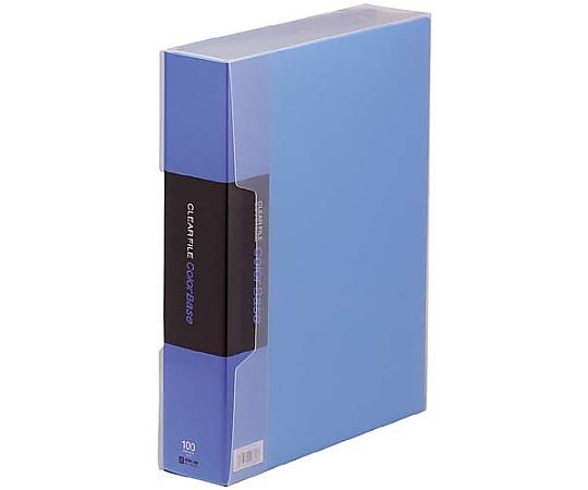 キングジム カラーベース固定式 A4縦100ポケット 青 132-5Cアオ 1冊(ご注文単位1冊)【直送品】
