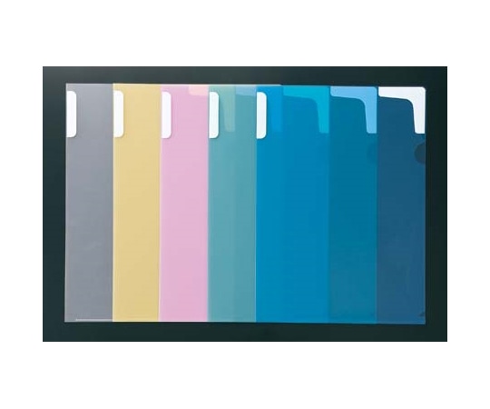 カウネット クリヤーホルダータイトル記入箇所付 5色×2枚 4151-6775 1パック(ご注文単位1パック)【直送品】