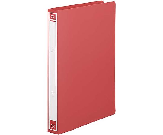 カウネット リングファイルPP 赤A4タテ 背幅36mm 5009-5100 1冊(ご注文単位1冊)【直送品】