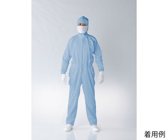 東洋リントフリー ESD対策ツナギ服 青 5L FG153C-02 5L 1枚 (ご注文単位1枚)【直送品】