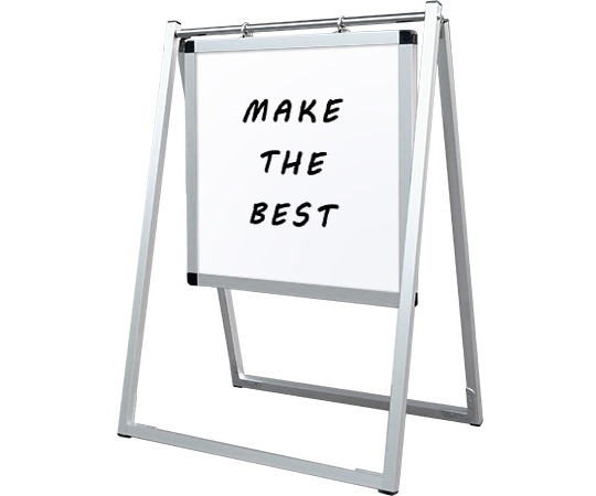 常磐精工 スイングサインホワイトボード 450×450 SWSWB-450X450 1台（ご注文単位1台）【直送品】