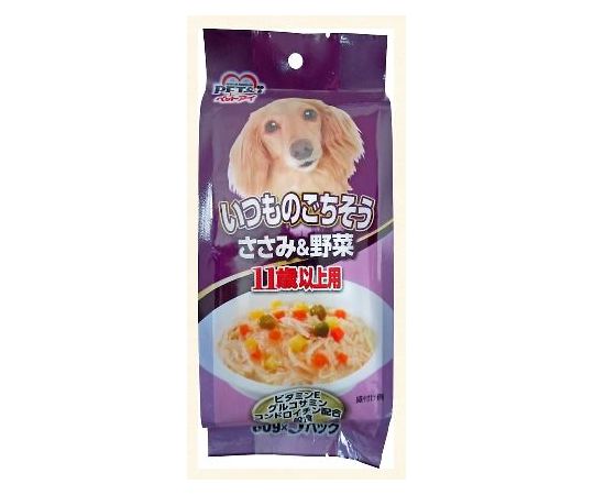 ペットアイ いつものごちそう ささみ&野菜 11歳以上用 80gx3P 1パック(3袋入)  1パック（ご注文単位1パック）【直送品】