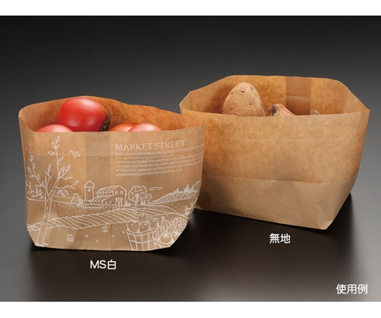 パックスタイル 青果用袋 SH舟底バッグ浅 無地 取手無 100枚×10パック入 534560 1ケース（ご注文単位1ケース）【直送品】