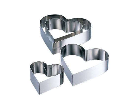 赤川器物製作所 18-8 ハート型セルクル 210×H40mm #99421-40 1個（ご注文単位1個）【直送品】