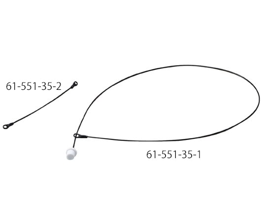 アズワン 1mワイヤータグ ランヤードロック 10本 61-551-35-1 1箱(ご注文単位1箱)【直送品】