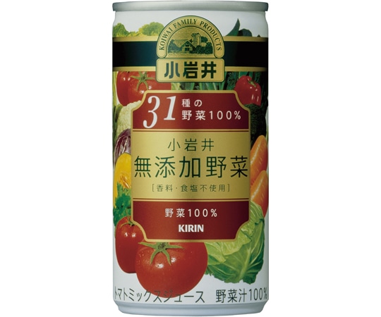 キリンビバレッジ 小岩井 無添加野菜 190g 1ケース(30缶入) 82680 1ケース※軽（ご注文単位1ケース）【直送品】