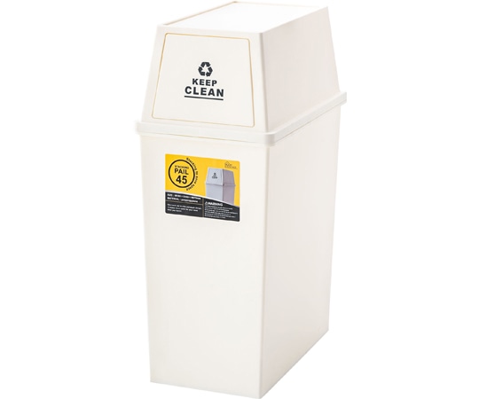 東谷 スタッキングペール45L スリム ホワイト LFS-761WH 1個(ご注文単位1個)【直送品】