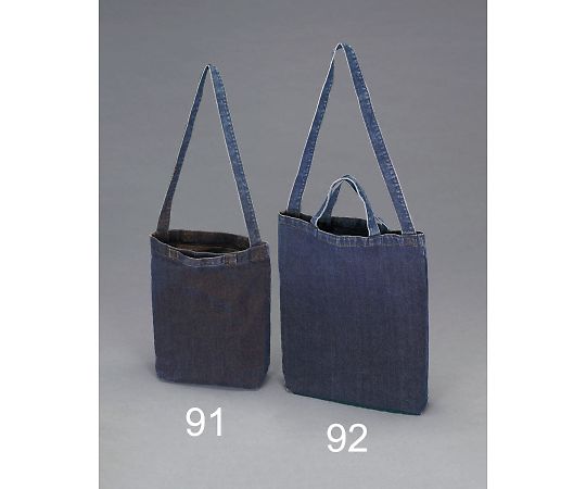 エスコ 370x 60x400mm トートバッグ(デニム) EA925M-92 1個(ご注文単位1個)【直送品】