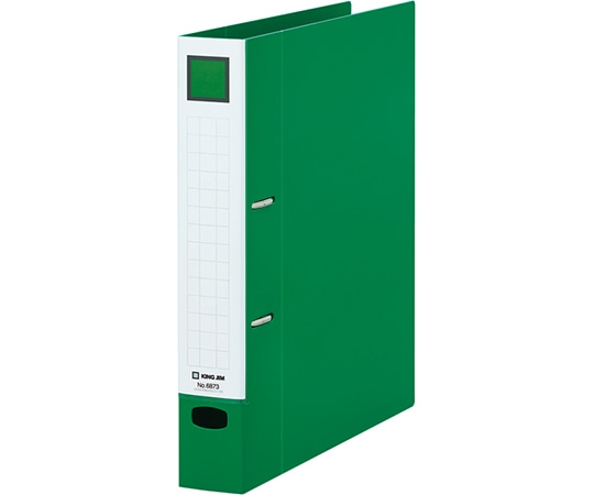 キングジム レバーリングファイル Dタイプ 緑 6873 1冊(ご注文単位1冊)【直送品】