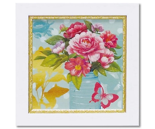 ユーパワー ミニゲル アートフレーム アート アトリエ アライアンス｢ミント メイソンジャー ブーケ｣ AA-02001 1個（ご注文単位1個）【直送品】