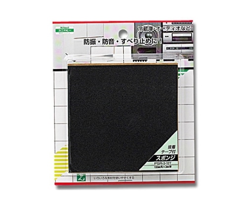光 スポンジ テープ付 100ミリ角×3ミリ 2個入 PSR3-10T 1パック（ご注文単位1パック）【直送品】