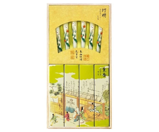 カメヤマ 特撰絵巻 吟撰仙年香と蜜蝋 桐  1セット(ご注文単位1セット)【直送品】