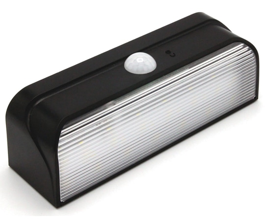 日本緑十字社 壁用ソーラーセンサーライト 明暗プラス人感センサータイプ W20 黒 144×51×44mm 352132 1個(ご注文単位1個)【直送品】