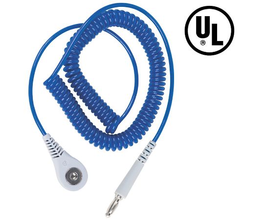 DESCO コード コイル式 JEWEL 青 ストレート 4mm 09120 1本 (ご注文単位1本)【直送品】