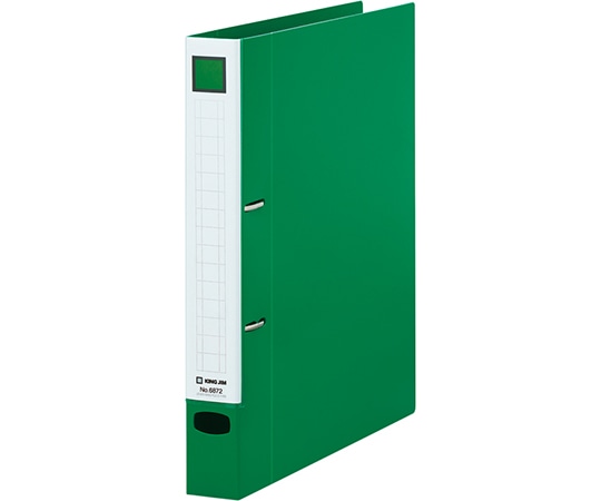 キングジム レバーリングファイル Dタイプ 緑 6872 1冊(ご注文単位1冊)【直送品】