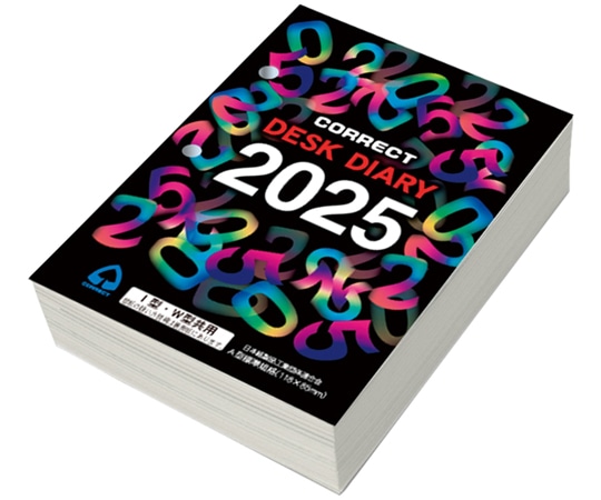 コレクト 2025 卓上日記 替紙 D-101(2025) 1冊(ご注文単位1冊)【直送品】
