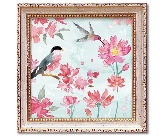 ユーパワー ミニゲル アートフレーム ディーナ ジューン｢フラワー アンド フェザー3｣ DJ-02015 1個（ご注文単位1個）【直送品】