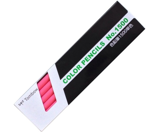 トンボ鉛筆 色鉛筆 1500 単色 ももいろ 桃色 1ダース(12本入) 1500-22 1ダース(ご注文単位1ダース)【直送品】
