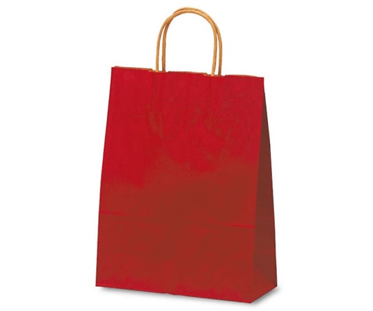 ベルベ 紙袋 自動紐手提袋 T-X カラー(赤) 200枚 1580 1ケース（ご注文単位1ケース）【直送品】