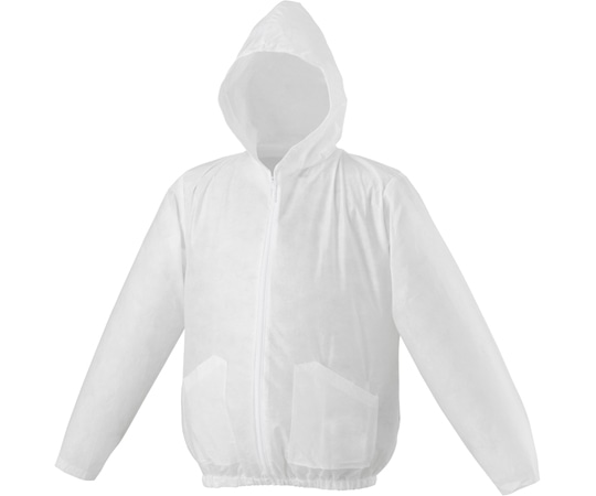 アゼアス 使い切り空調服 AZ WORKR ジャンパー・ファンセット(SK23021B)白 L AZWORK3198-L 1セット(ご注文単位1セット)【直送品】