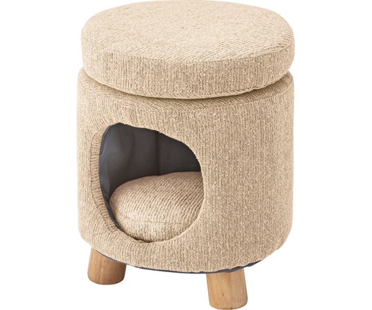 東谷 ペットスツール ベージュ PET-61BE 1個（ご注文単位1個）【直送品】