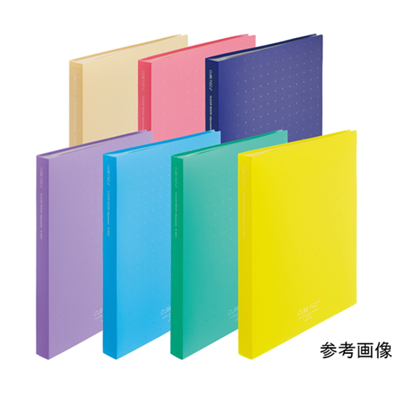 LIHITLAB CUBEFIZZ クリヤーブック(42P) パープル N6001-10 1冊(ご注文単位1冊)【直送品】
