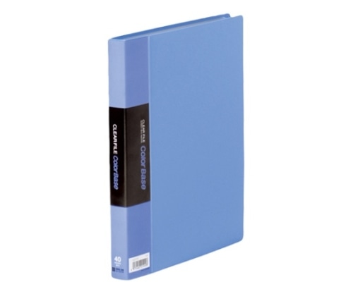 キングジム クリアーファイル・カラーベース ポケット溶着式 青 122CW 1冊(ご注文単位1冊)【直送品】
