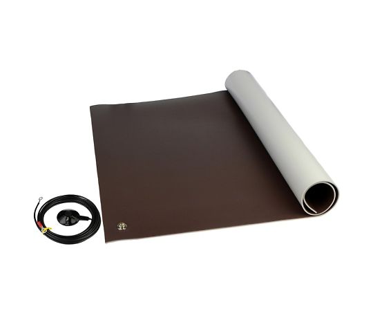DESCO 静電気対策テーブルマット 茶色 61cm×7.32m 8261 1セット (ご注文単位1セット)【直送品】
