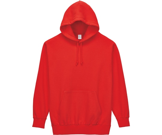ボンマックス 10オンス フードプルパーカ(裏パイル) レッド M MS2135 1枚（ご注文単位1枚）【直送品】