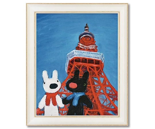 ユーパワー リサとガスパール アートフレーム Lサイズ｢とうきょうへいく｣ GL-10007 1個（ご注文単位1個）【直送品】