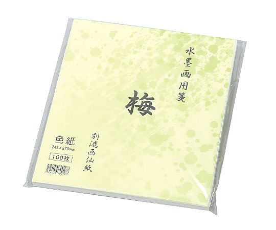 スギウラ 水墨画用紙 梅 色紙サイズ(100枚) 20823 1パック(ご注文単位1パック)【直送品】