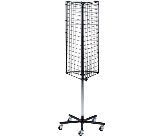 ストア・エキスプレス 三角回転ネットディスプレイ 黒 61-797-75-2 1台（ご注文単位1台）【直送品】