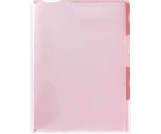 キングジム スーパーハードホルダー 3山インデックス(マチ付) ピンク CN765-P 1冊(ご注文単位1冊)【直送品】