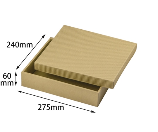 ヤマニパッケージ 贈答箱 ナチュラルBOX10号 ヒモ無 100枚 16-15N 1ケース（ご注文単位1ケース）【直送品】