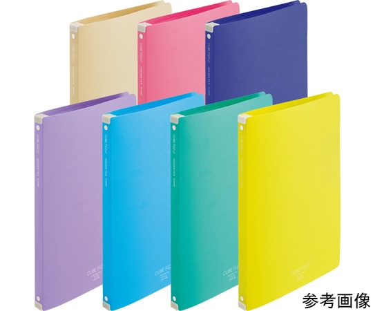 LIHITLAB CUBEFIZZ ホルダーファイル ワイヤ式 イエロー N6400-5 1冊(ご注文単位1冊)【直送品】