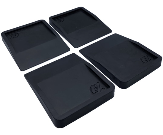 タツフト 冷蔵庫キズ凹み防止ゴムマット 茶 4個入 TFi-7015T 1セット(ご注文単位1セット)【直送品】