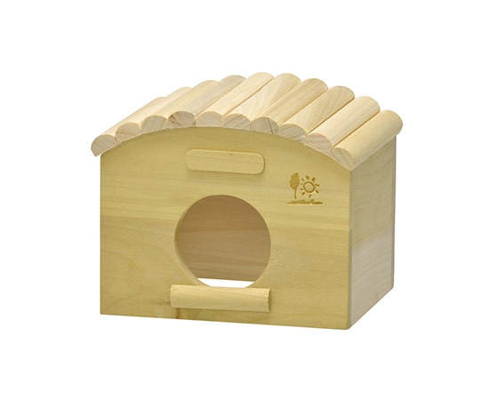 三晃商会 広葉樹ハウス(丸太屋根) H21 1個（ご注文単位1個）【直送品】