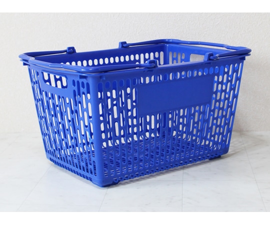 大和産業 買い物かご ロイヤルブルー 5個入 SL-8N 1セット（ご注文単位1セット）【直送品】