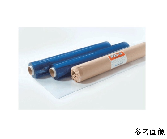 イノベックス 軟質塩ビシート(タフニール)透明 Dブルー 2.0mm×1370×10m巻  1巻(ご注文単位1巻)【直送品】