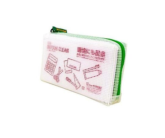 アズワン 通帳/100x180x30mm メッシュケース(グリーン) EA762CF-345 1個(ご注文単位1個)【直送品】