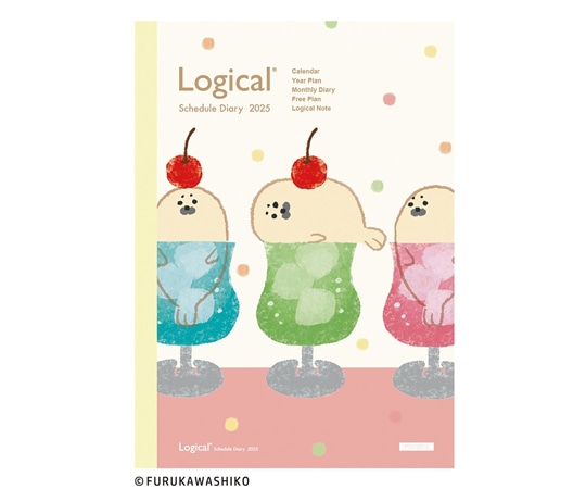 ナカバヤシ ロジカル2025月間ノートFA5ソーダ NS-A502-25FA1 1冊(ご注文単位1冊)【直送品】