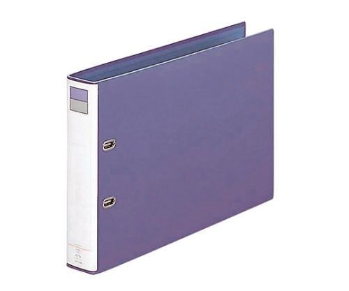 LIHITLAB D型リングファイル ブルーバイオレット F754 1冊(ご注文単位1冊)【直送品】