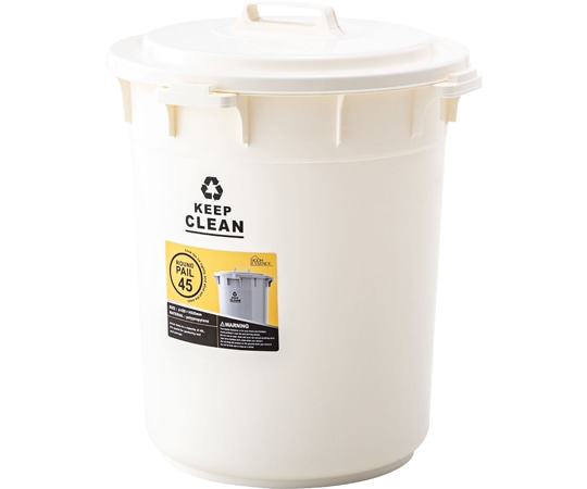 東谷 ペール45L ホワイト LFS-765WH 1個(ご注文単位1個)【直送品】