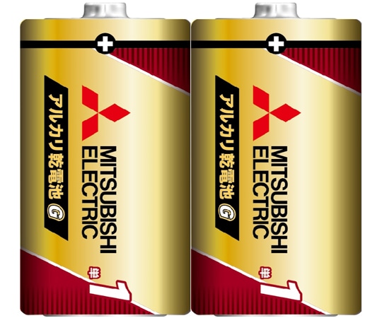 三菱電機 アルカリ乾電池GRシリーズ 単1形 2本入 LR20GR/2S 1パック(ご注文単位1パック)【直送品】