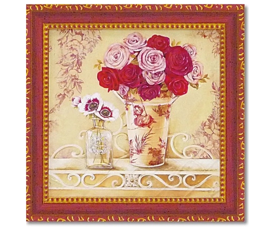 ユーパワー ミニゲル アートフレーム フェリー ステファニア｢リネンとバラ｣ FS-02021 1個（ご注文単位1個）【直送品】