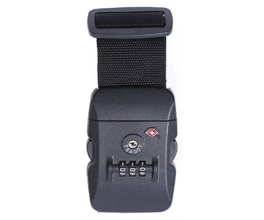 ロジック TSAスーツケースベルト 3ダイヤル ブラック LG-STCS-TSABLT-BK 1本(ご注文単位1本)【直送品】