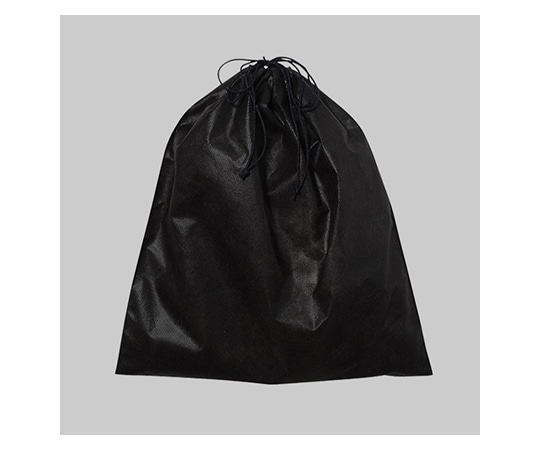 アズワン 不織布インナー巾着 黒 M 1箱(100枚入) KW0003AR00 1箱(ご注文単位1箱)【直送品】