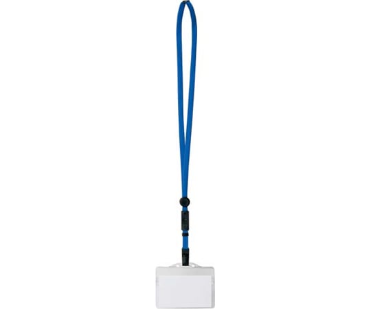 カウネット キズが付きにくい名札 名刺サイズ 青 10個入 4228-0972 1パック(ご注文単位1パック)【直送品】