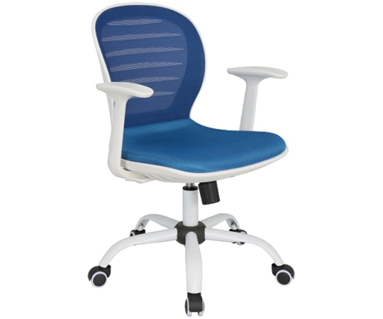 カグクロ メッシュチェアCF(肘付)背:ブルー座:ブルー(シフォン) CF-40-A-BLBL 1個(ご注文単位1個)【直送品】